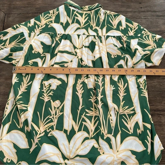 NWT Crosby by Mollie Burch XS Cannes Tropical Peyton Button Up Top Hawaiian New - Picture 9 of 9